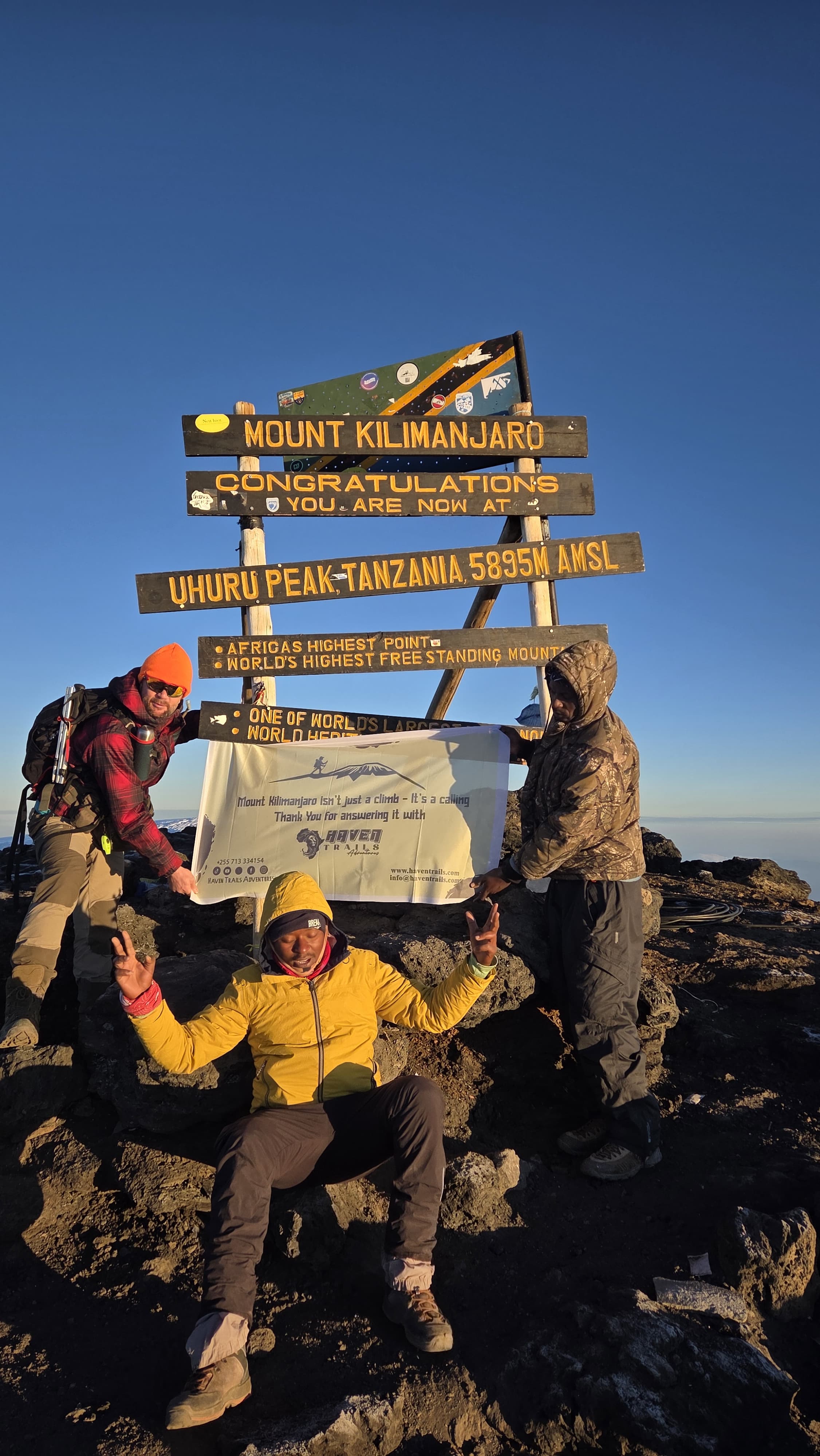 Kilimanjaro waterfall visit during Haven Trails guided trek