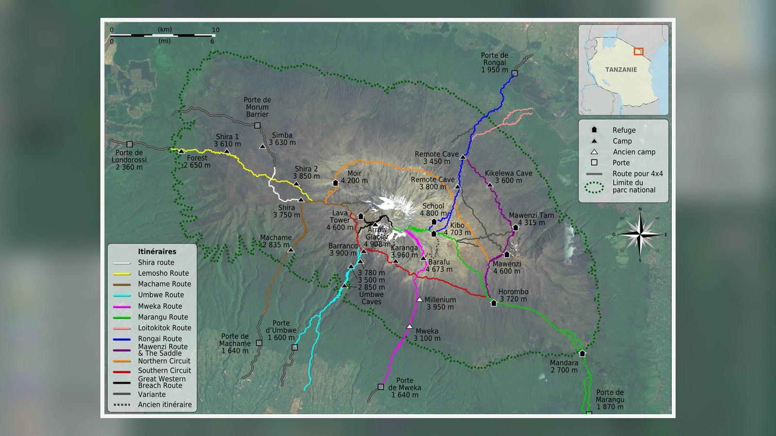 Rute Kilimanjara